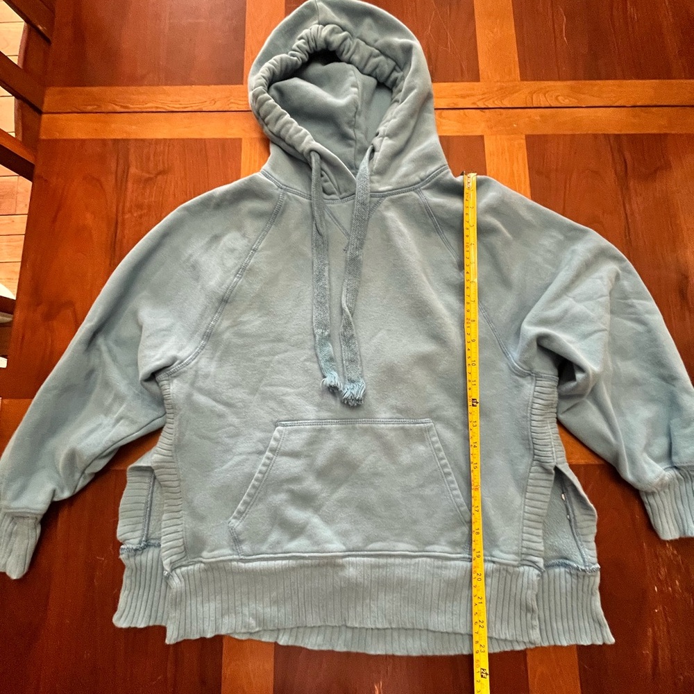 American Eagle Oversized Baby Blue Hoodie Size XS - Picture 7 of 8
